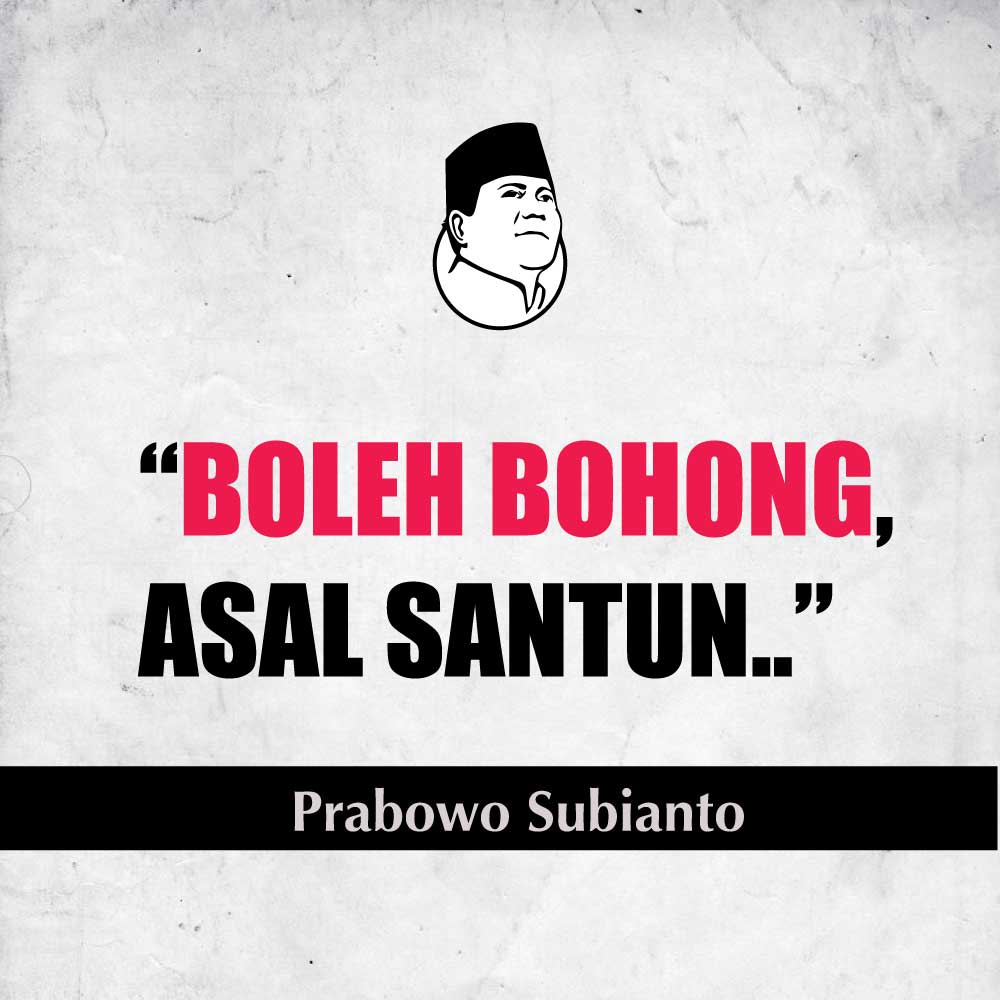 Koalisi pemBohong dan penipu Prabowo Sandi baladacintarizieq